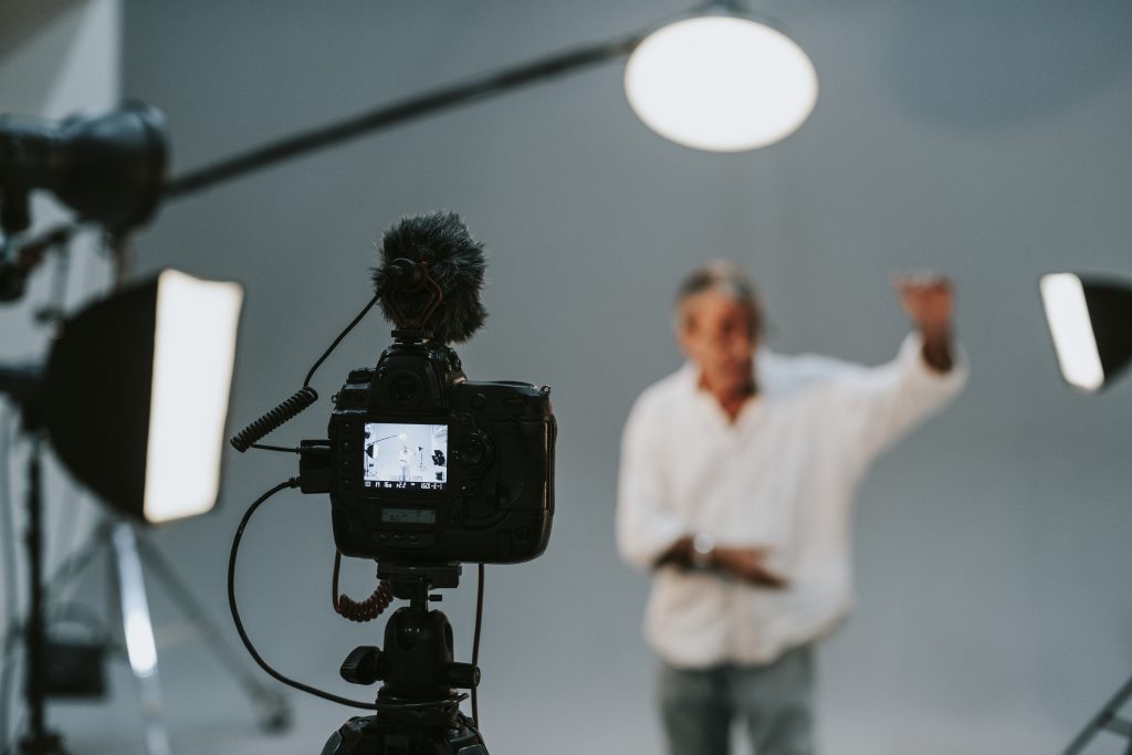 A Videographer in Plano in action