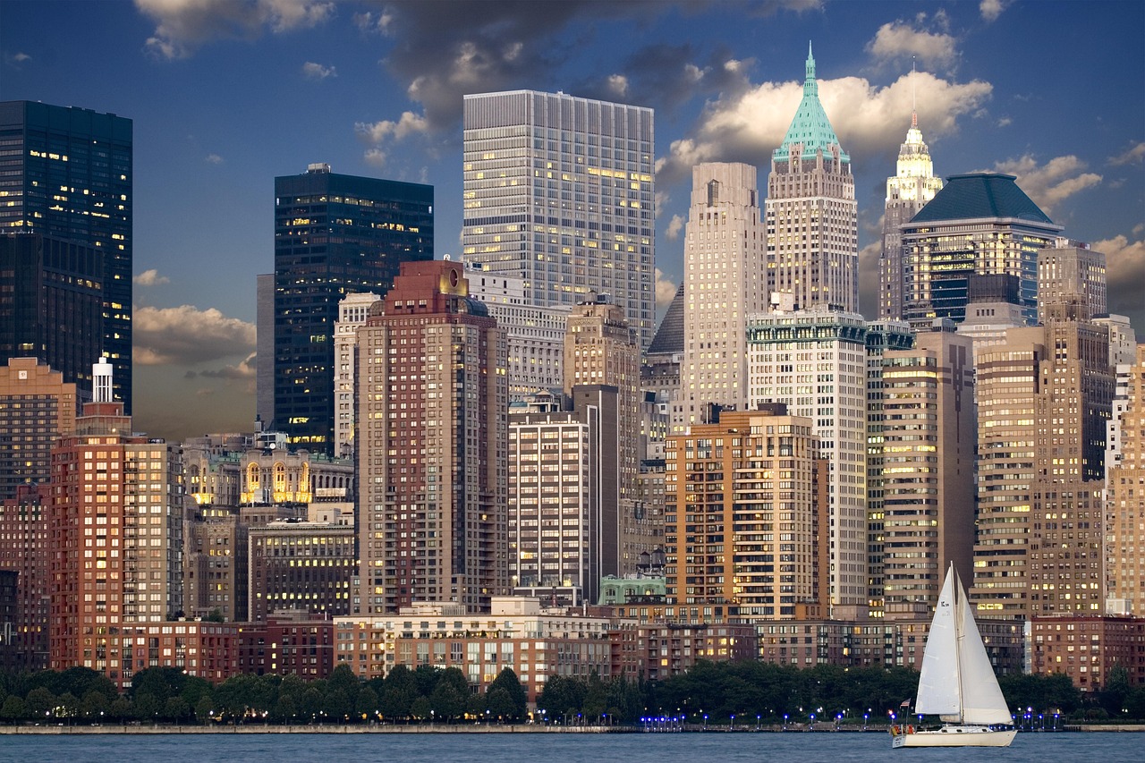 New York City video production crew filming a brand film with the Manhattan skyline