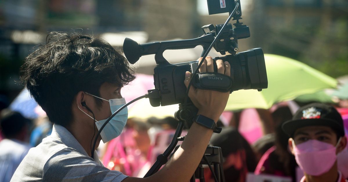 Camera operator filming a general session on a Nashville AV video production shoot